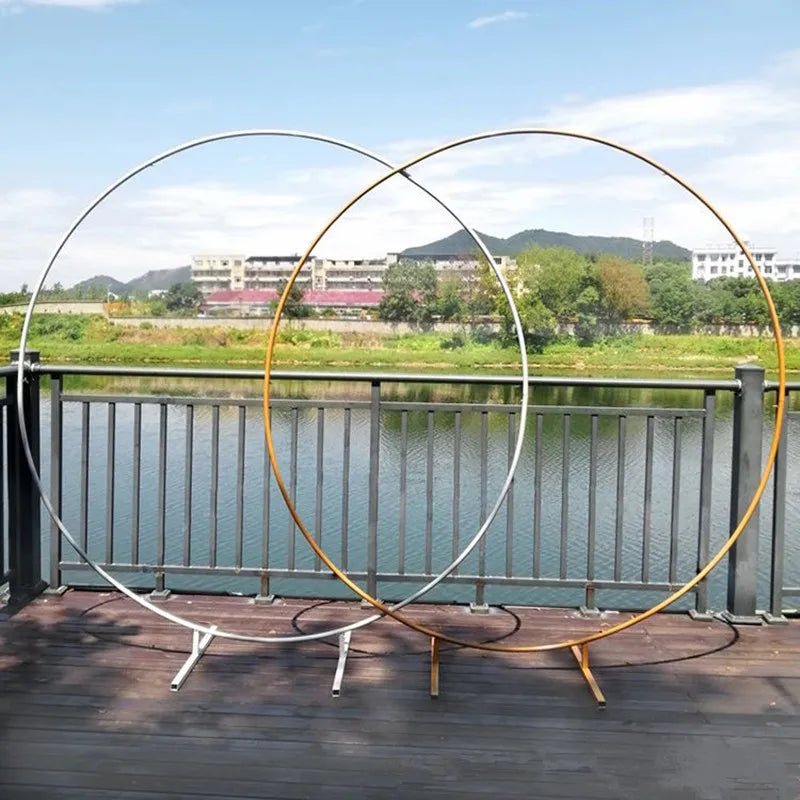 Metal Wedding Arche Circular Balloon Stand Party Decoration Backdrop Arch Birthday Party Balloon Arch Baby Shower Decoration