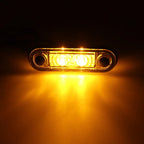 10pcs 12/24V Waterproof LED Side Marker Lights Clearance Rear Tail Brake Indicator Turn Signal Lamps Truck Trailer Tractor Van