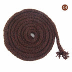 10M 5/7mm Cotton Cord for Sewing Twisted Rope Bag Strap Weave Cords Woven String Home Textile Decoration Ropes Craft Accessories