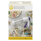 Ergonomic Cookie Press 13-Piece Set Spritz Cookie Maker Soft-Touch Trigger Clear Barrel Includes 12 Shapes Easy Baking