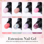 BORN PRETTY Acrylic Gel For Manicure Crystal 30ml Nail Gel Polish For Extension False Nail Tips Quick Building Hybrid Varnish