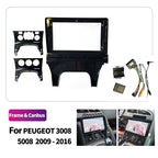 2Din 9inch Car Radio Fascias Installation Dash Frame For Peugeot 3008 5008 2009-2016  Panel DVD Gps Mp5 Android Player Trim