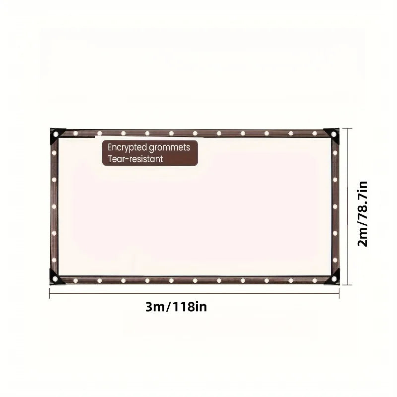 Transparent Waterproof Cloth Rainproof and Sunscreen Tarpaulin - Very Suitable for Garden Courtyard Balcony Sunshade and Camping