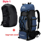 90L Waterproof Hiking Camping Backpack Trekking Bag Rucksack Large Capacity Travel Outdoor Sports Bags Camping Equipment Men