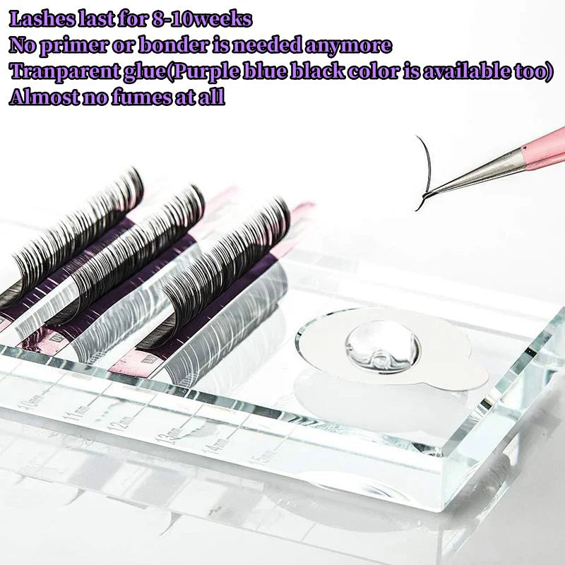 5pcs UV GLUE Adhesive For Eyelash Extensions Gel 1S Fast Drying Strong False Lash Extension Glue Long Lasting UV Eyelash Glue