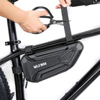 WILD MAN XT4 Road Mountain Bicycle Bag EVA Hard Shell Waterproof Triangle Bag Electric Motorcycle Side Bag Rear Rack Bicycle Bag
