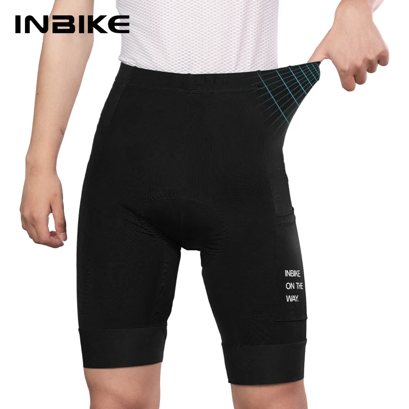 INBIKE Men's Cycling Shorts with Pocket Quick Dry Breathable MTB Road Bike Pants