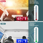 For Tesla Model 3 2017-2023 Sunshade Sunroof Upgrade Ice Cloth Buckle Sun Shades Glass Roof Front Rear Skylight