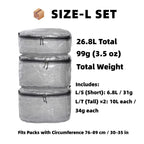 [HDOR] STASHLITE Packing Pods Packing Cube Ultralight Dyneema™ 1.6 oz Stuff Sack – Cuben Fiber DCF Bag Pouch for Backpacking