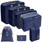 7/10 Pcs Set Travel Organizer Storage Bags Suitcase Packing Cubes Cases Portable Wardrobe Luggage Clothes Shoe Pouch Fold