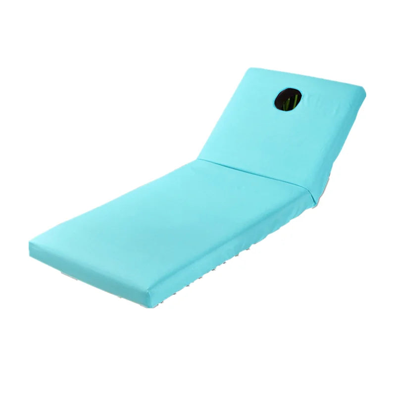Pure Color Massage Table Bed Fitted Sheet Elastic Full Cover Rubber Band Massage SPA Treatment Bed Cover with Face Breath Hole