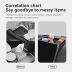BYD Shark 6 Silicone Center Console Screen Storage Box Insert Organizer, Black