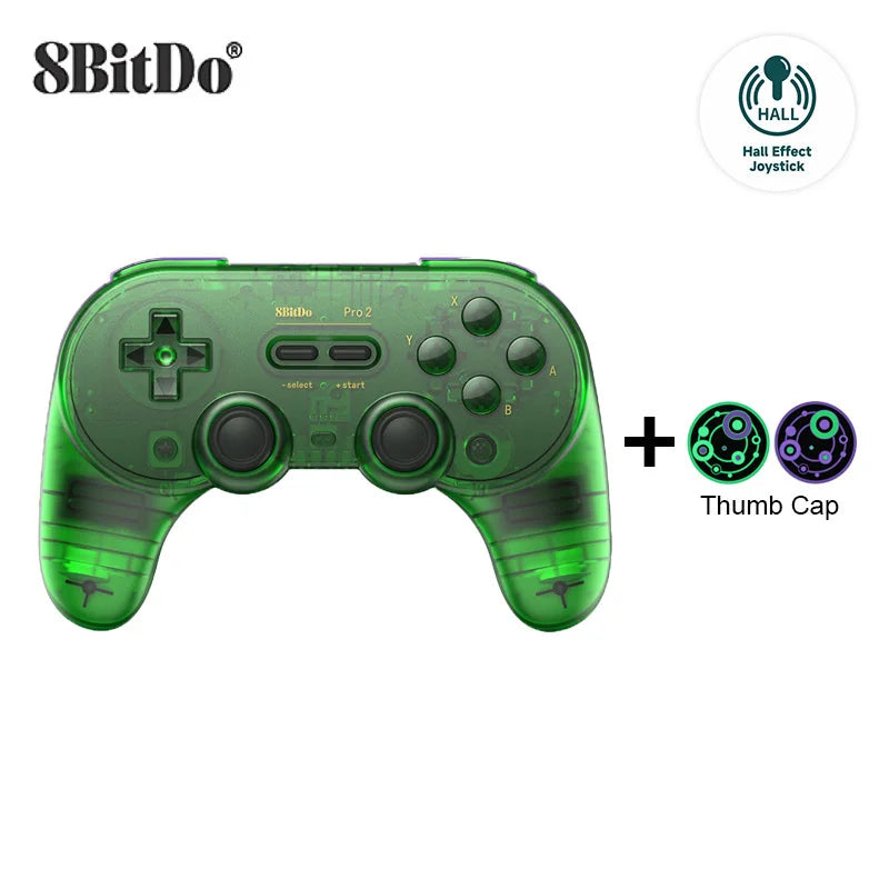 8Bitdo Pro 2 Hall Effect Joystick Bluetooth Controller Wireless Gamepad for Switch /Switch 2 PC macOS Android Steam Raspberry Pi