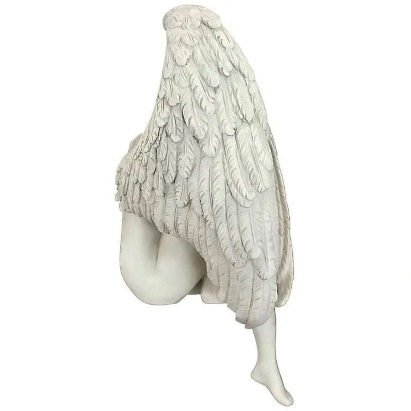 Creative Sculpture Decoration Redemption Angel Statue Jewelry Redemption Statuette Religious Garden Home Decoration 15x13x8cm
