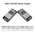 MJJC Power Supply Unit 12V 24V 60W 100W 200W 300W 400W 110V 220V 230V AC to 12 24 Volt DC LED Strip Driver Lighting Transformer