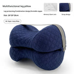 Contoured Knee Pillow for Side Sleepers, Cooling Memory Foam Leg Spacer 1pc 50x30cm