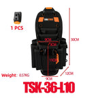 TOOLSTACK Technician's Pouch Multi-Pocket Durable Quick Hanging Waist Bag Screwdriver & Pliers Tool Organizer for Electrician
