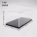 Clear Acrylic Display Case Box for Diecast Car Models Dust Cover, Multiple Scales, 1pc