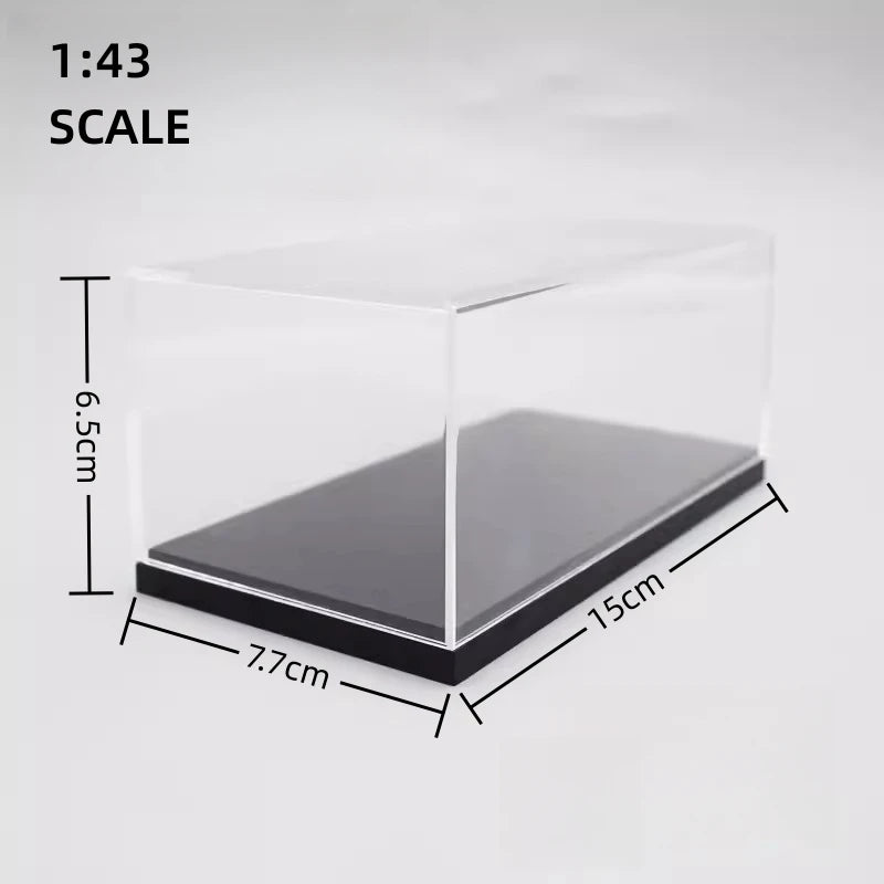 Clear Acrylic Display Case Box for Diecast Car Models Dust Cover, Multiple Scales, 1pc