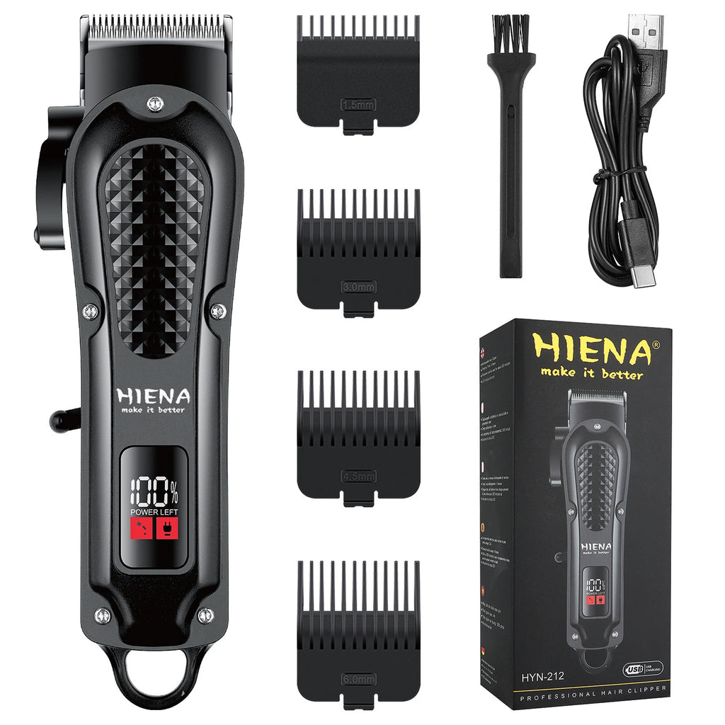 HYN-212 Electric Hair Clipper UBS 5V1A Rechargeable Cordless Beard Trimmer Men Powerful Electric Hair Clipper Trimming Tool