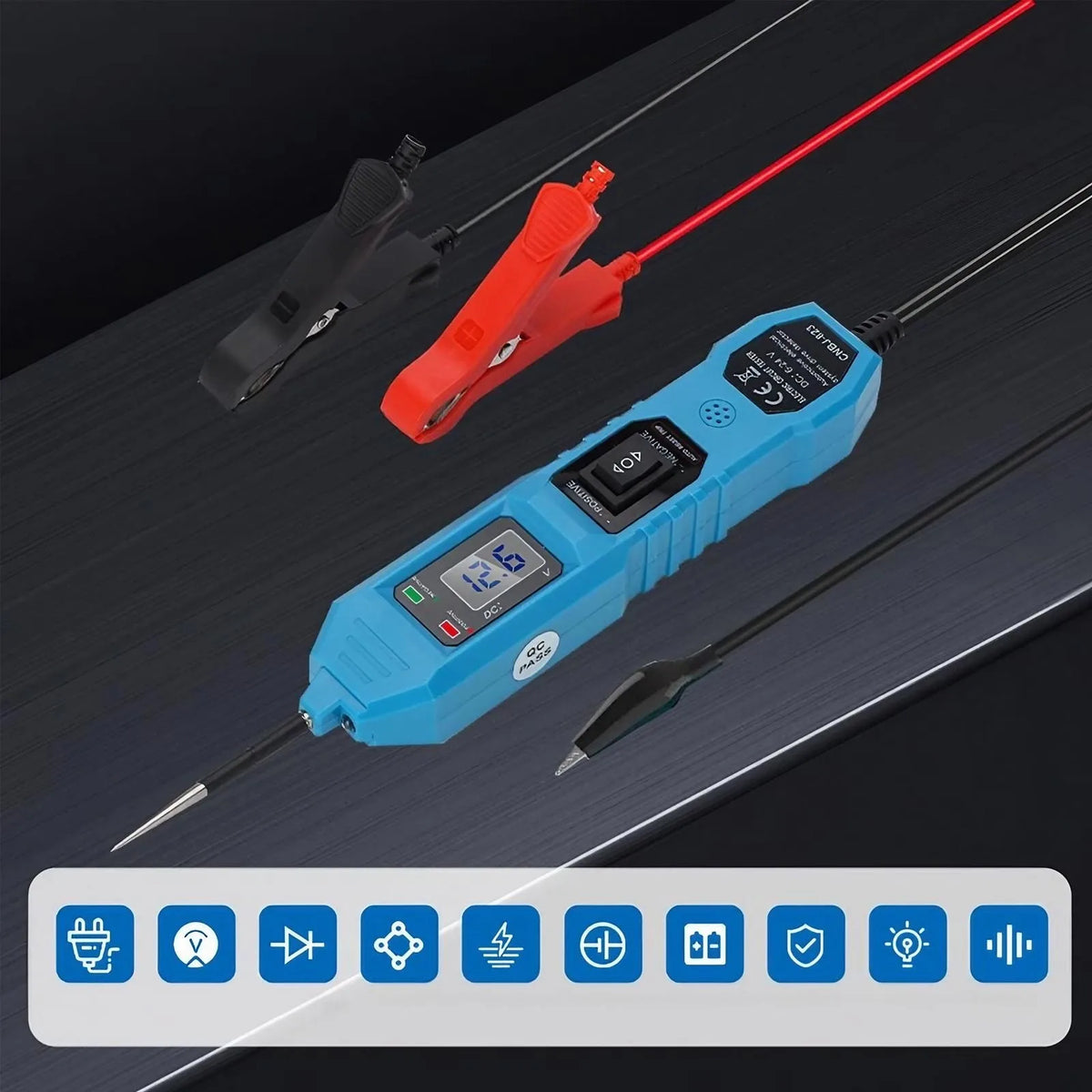 Multifunctional Car Circuit Tester LCD Display Power Probe Automotive Diagnostic Tool Repair Kit for Electrical Testing