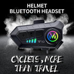 Y10 Bluetooth 5.3 Helmet Headset Wireless Hands-free Call Phone Kit Motorcycle Waterproof Earphone Music Player Speaker for Moto