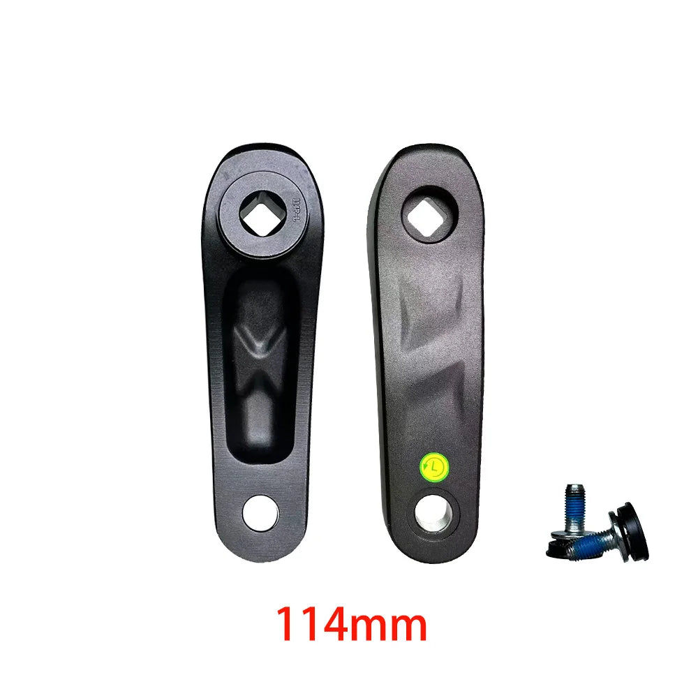 E-Bike Crank Arm Set Alloy Square Taper Hole Exercise Bike Dynamic Crankset 114/127/135/140/152/160/165/170/175 Bicycle Parts