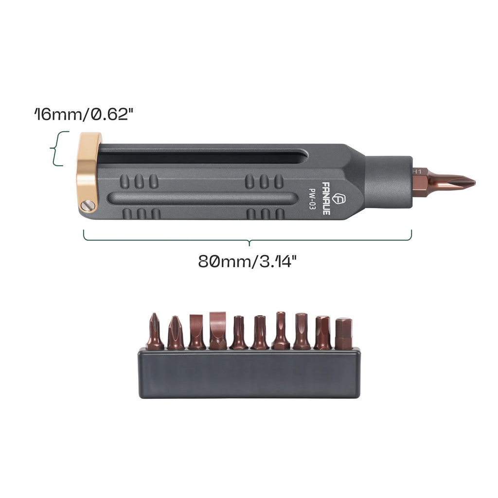 FANAUE Portable Folding Screwdriver Set: Portable Repair and Disassembly Tools, Multi-functional Hex Wrench for Home Use