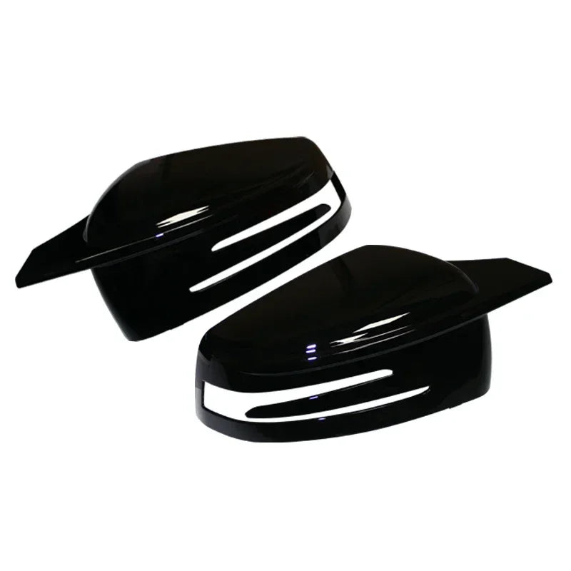 Carbon Fiber Look Black Rearview Side Mirror cover Caps for Mercedes-Benz W176 W246 W204 W212 W221 C117 X204 X156 ABS