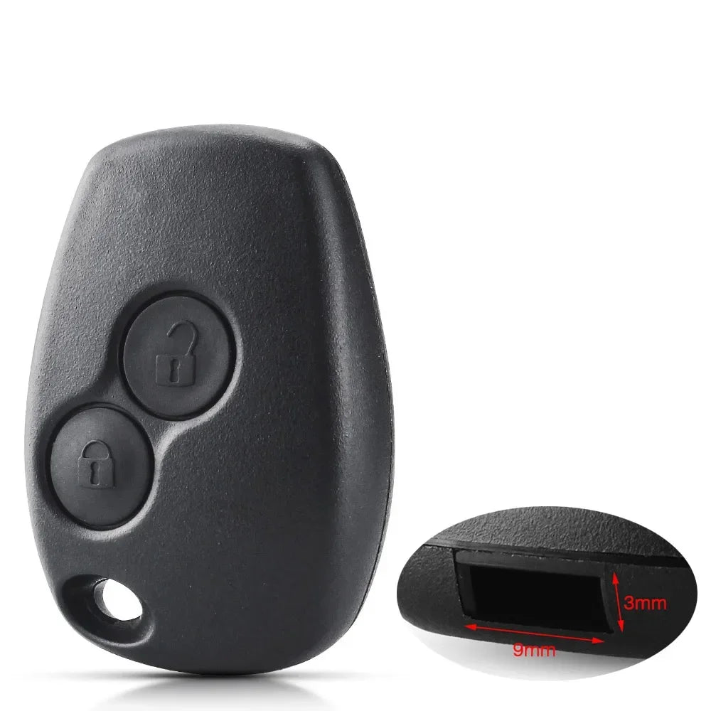 KEYYOU Remote Key Shell Case No Blade for Renault/Dacia/Nissan 2 or 3 Button 10pcs