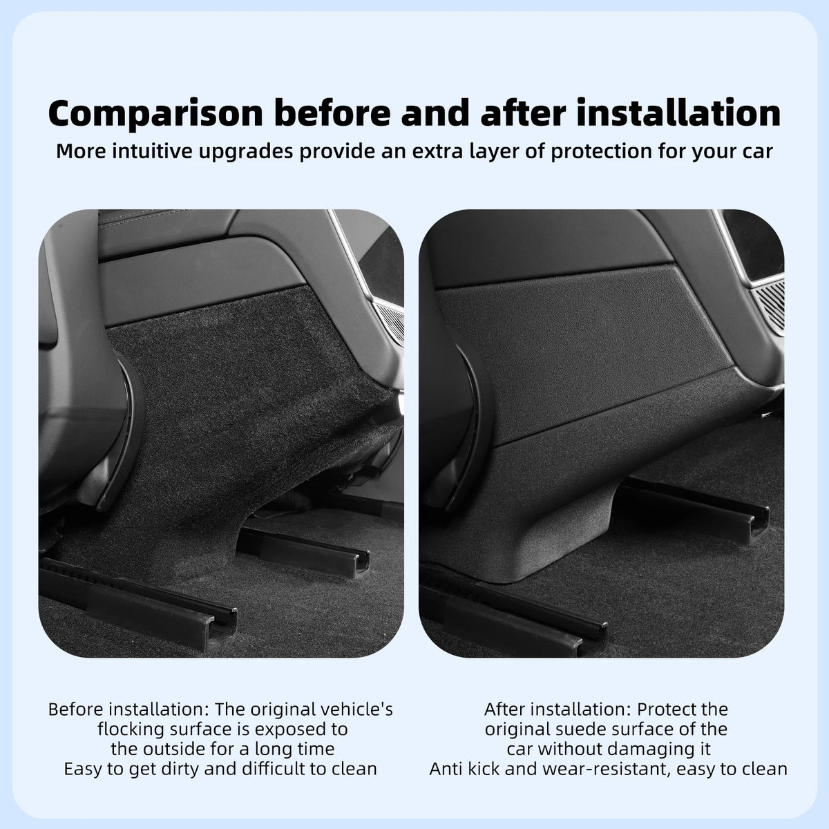 For Tesla Model 3 Highland 2025 Air Outlet Anti Kick Pad Car Accessories Side Edge Protection Patch Model3 2024 Anti-dirty Cover