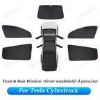 For Tesla Cybertruck 2026 23 Sun Shade Front Rear Side Window Sunshade Windshield Sun Visor Outdoor Camping interior Accessories