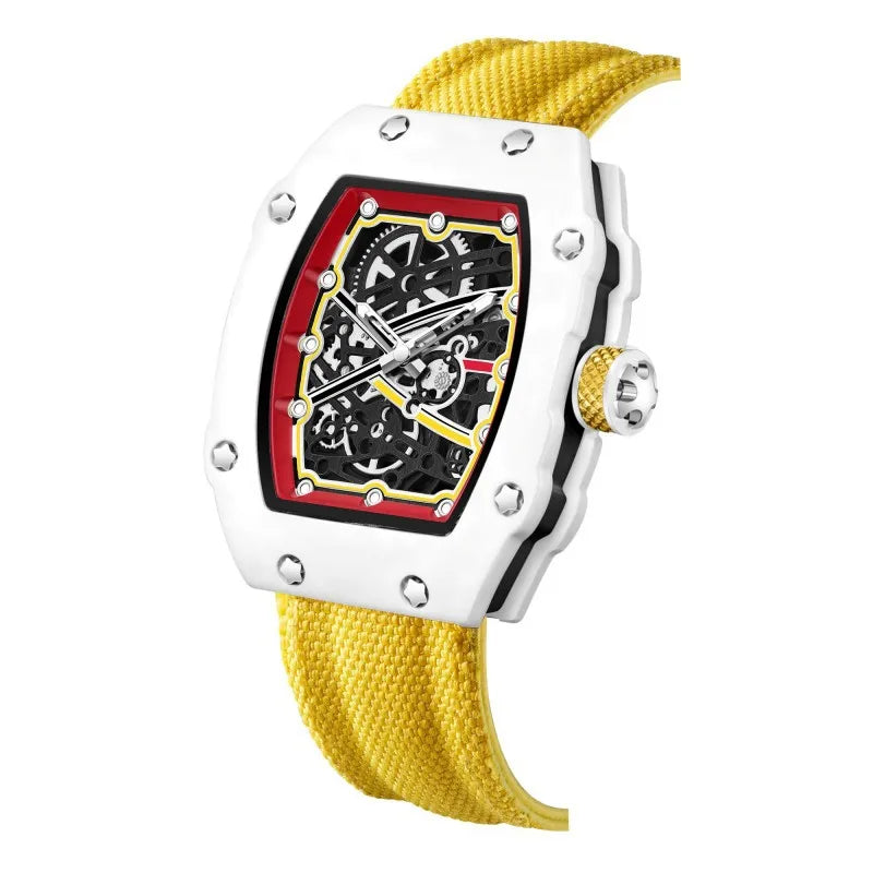 New Ultra-Thin Barrel-Shaped Quartz Fashion Men's Watch Stylish Timepiece for Men
