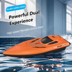 NEW2.4G Remote Control Speed Boat for Kids – Fast Electric RC Boat Toy with Dual Motor, Waterproof Model for Pool & Outdoor Play