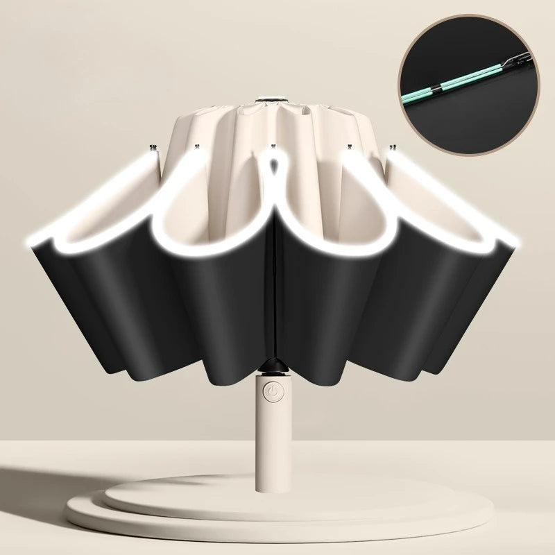 Automatic Reverse Folding Umbrella UV Blocking Sun Umbrella for Men Women 8K/10K 32/40 Bones Windproof Parasol