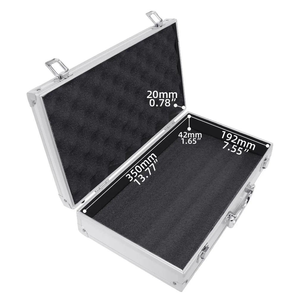 Aluminum Alloy Portable Tool Box Instrument Equipment Suitcase Professional Tool Storage Toolbox Organizer With Cotton