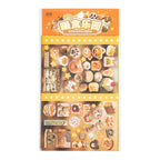 4pc/set Japanese Y2K Cute Scrapbook Sticker Aesthetic Kawaii Animal Food Dessert Journaling Sticker DIY Decor Stationery Sticker