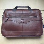 BULLCAPTAIN Briefcase Shoulder Messenger Bags Men's Genuine Leather 14-inch Laptop Bag's Men's Briefcase Office Business Handbag