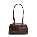 New Women's Bag Bowling Bag 2024 New Niche Joker Boston Bag Tote Bag Underarm Shoulder Bag