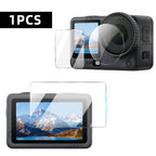 9H Glass for DJI Osmo Action 6 5 Pro, Screen & Lens Protector Clear Ultra-HD Tempered Glass Anti-scratch Film Accessories
