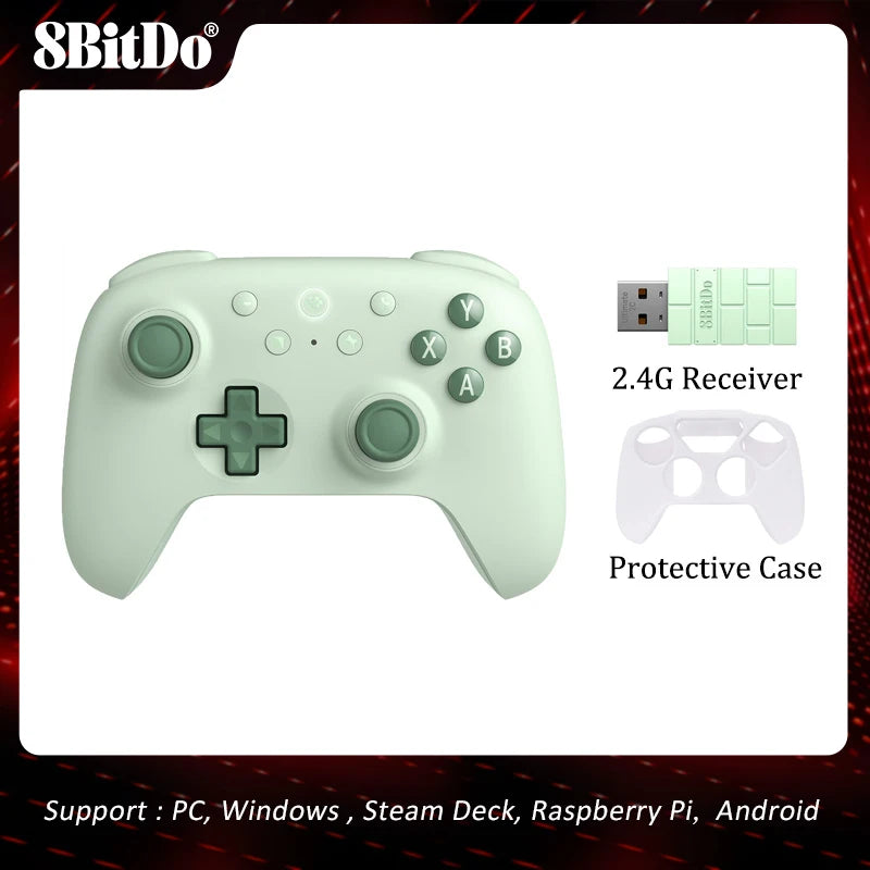 8BitDo Ultimate 2C Wireless Controller Gamepad With Hall Joystick for PC Windows 10/11 Steam Deck Raspberry Pi Android