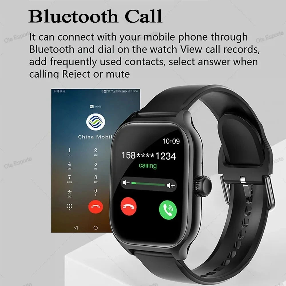 Smart Watch For Android IOS Watches 1.83inch HD Display Bluetooth Call Message Alert Music Sports Mode Smartwatch Men Women Gift