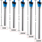 50W/100W/200W/300W/500W Submersible Aquarium Heater Fish Tank Stainless Steel Temperature Thermostat heating rod Power Saving