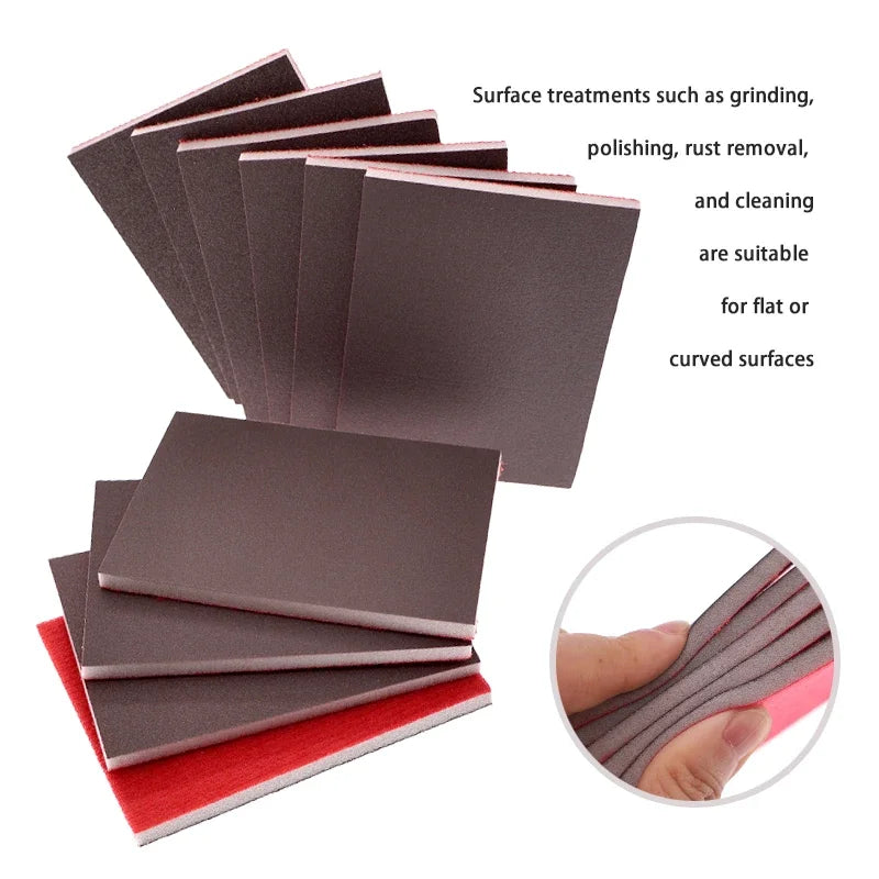 75*100MM Ultra Fine Wet Dry Sanding Sponge Blocks 10/20Pcs Assorted Grit 120-3000 Washable Reusable for Polishing Abrasive Tools