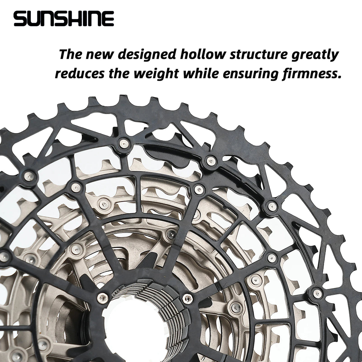 SUNSHINE MTB cassette freewheel HG sprocket carbon steel 10/11/12/13 speed 11T-40T to 11T-52T