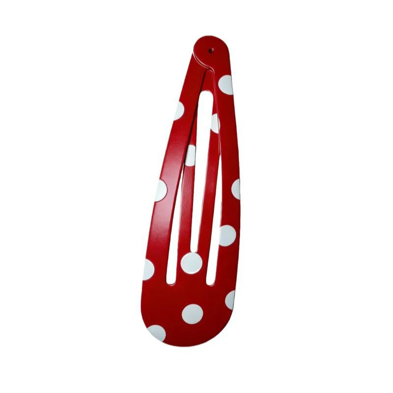 Oversized 28cm Strawberry Polka Dot Hair Clips Novelty Hairpin Y2K Lolita Girl Hair Accessories Cosplay Photo Prop Festival Gift