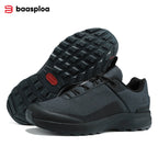 Baasploa Hiking Shoes Men Outdoor Climbing Lace-Up Sneakers Male Anti Splash Water Casual Wear-Resistant Non-slip Walking Shoes