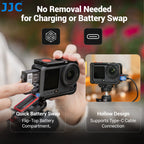 JJC Metal Street Grip Kit for DJI Osmo Action 6 Street Photography Magnetic Grip with Shutter Button Camera Grip Handle Holder