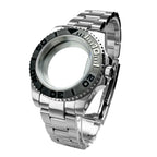 40mm 200m Waterproof NH34 NH35 NH36 Watch Case Accessories for Oyster Band SUB Watch Maker 120clicks BGW9 blue lume Bezel