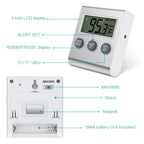ORIA Refrigerator Thermometer Freezer Thermometer with  External Probe Digital FridgeThermometer for Home Kitchen Restaurants